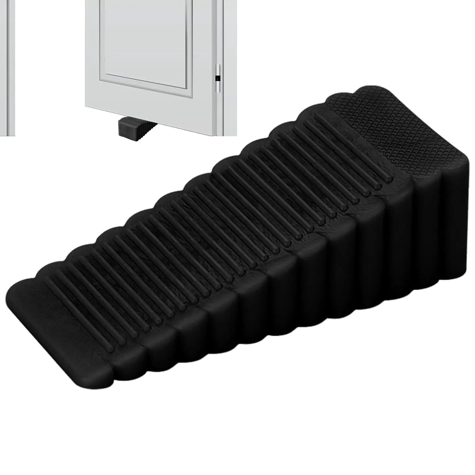 Reusable Shock Absorbent Door Stop Stoppers Safety Plastic Block