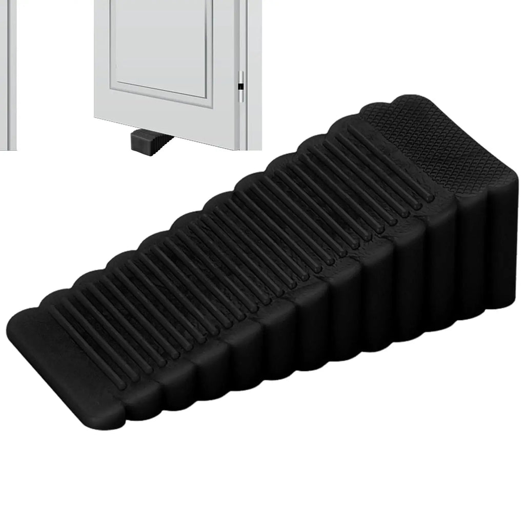 Reusable Shock Absorbent Door Stop Stoppers Safety Plastic Block Wedge Doorstops Home Door Rear Retainer Anti-collision Stoping Zpaxo
