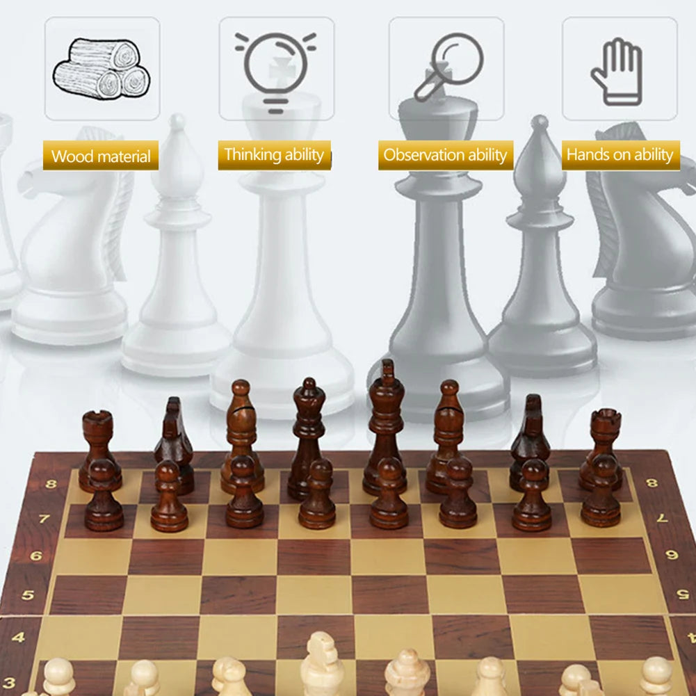 No Toxic 29x29cm 1 Chess Chekers Backgammon Developing Strategic