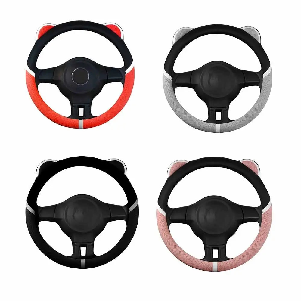 Universal Car Steering Cover 38cm Anti Slip Handle Cover Breathable Sweat Absorbing Steering Wheel Sleeve Zpaxo