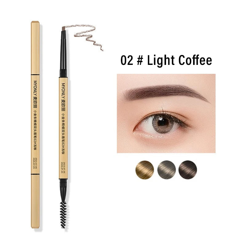 Waterproof Eyebrow Pencil Double-headed Pigmented Long Lasting Zpaxo 02