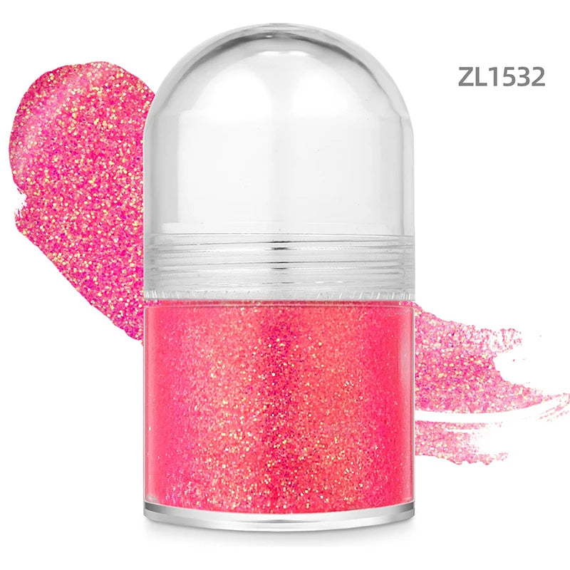 Rolling Sequin Face Body Glitter Gel Lasting Shine Sparkling Sequins Glitter Gel for Carnival Parties Festival and Stage Makeup Zpaxo 32