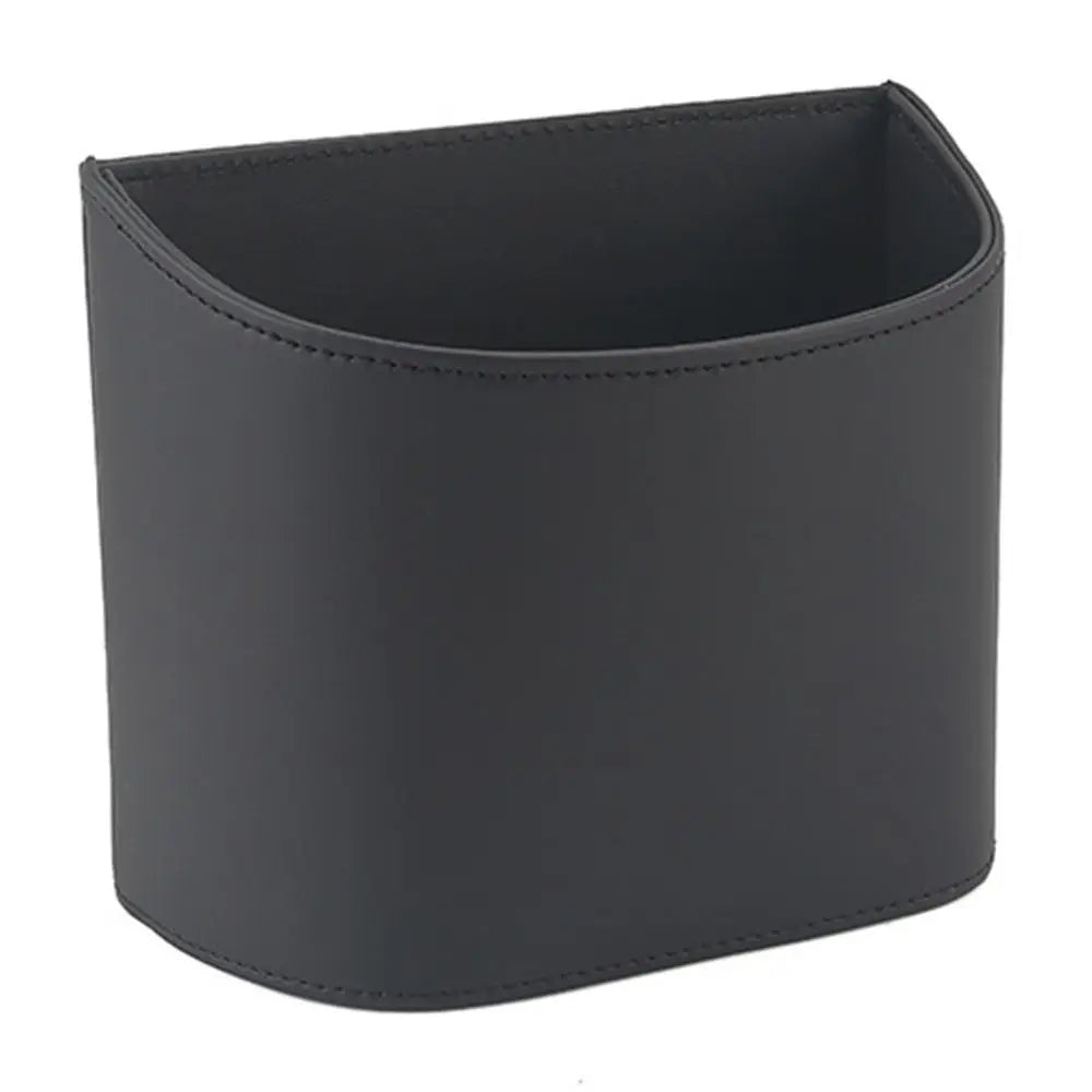 Convenient Leather Car Trash Can Waterproof Space Saving Vehicle Zpaxo