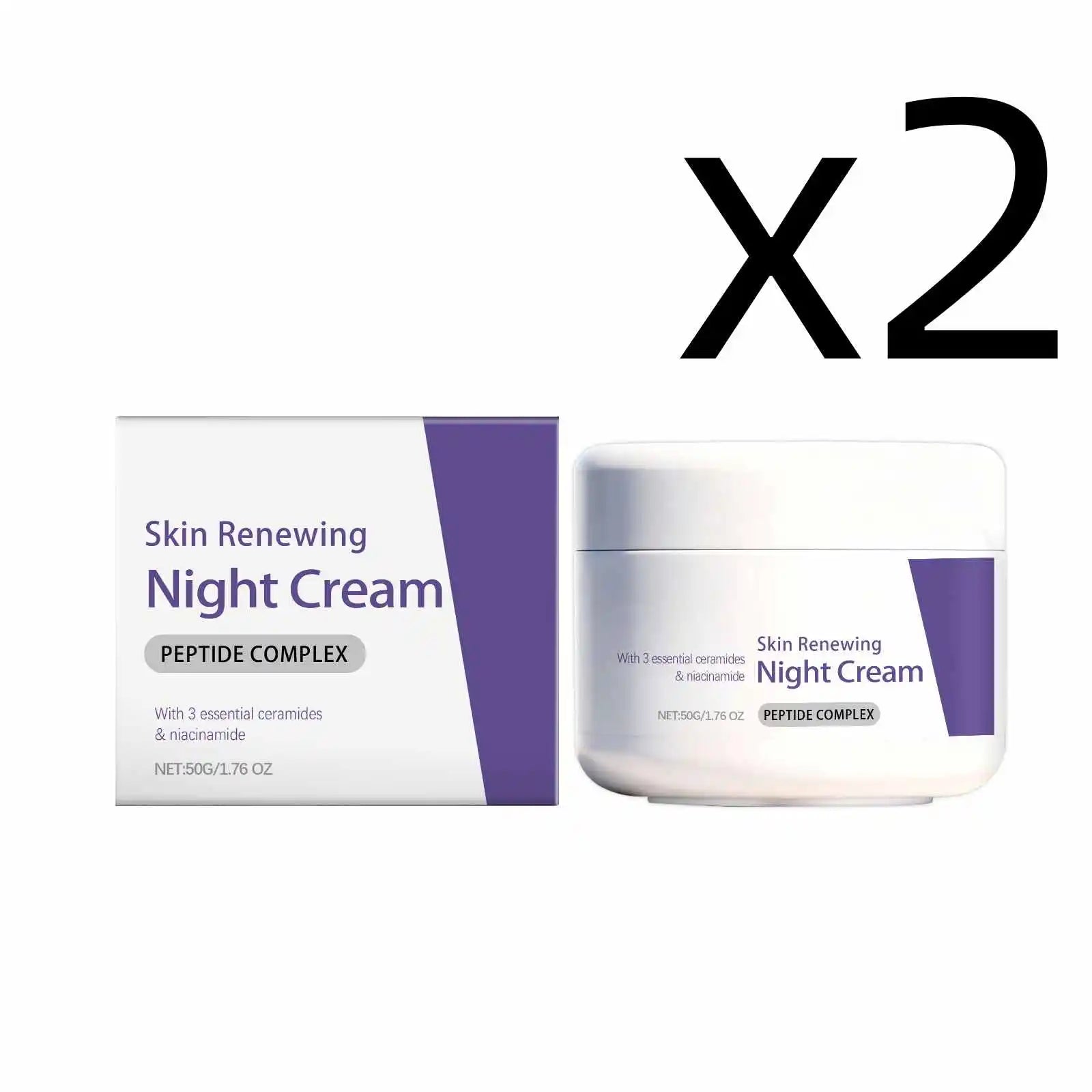 Niacinamide Brightening Night Cream – Pore Minimizer 50g Brightening Night Cream Zpaxo 2x50g