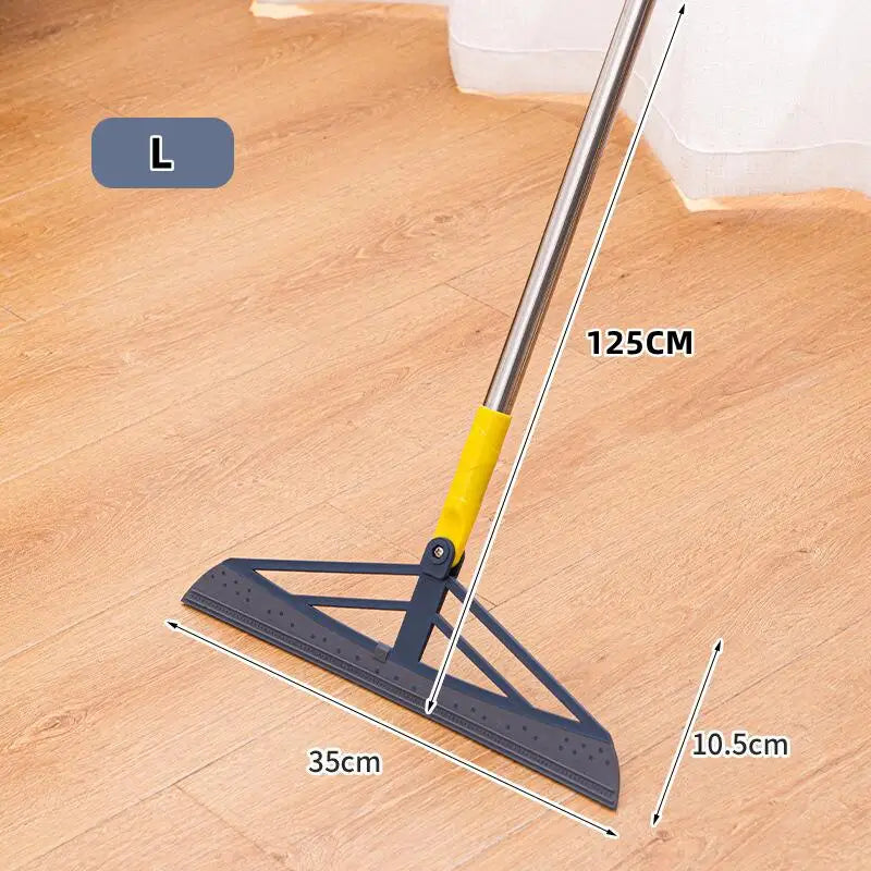 180° Rotatable Rubber Broom – Silicone Floor Squeegee Mop Rubber Floor Broom Zpaxo Magic Rubber Broom L 2