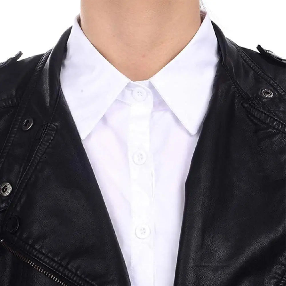 Classic Faux False Collar Half Shirts Detachable Collar Lapel Fake Collar Blouse Sweater Detachable Shirt Collar Zpaxo