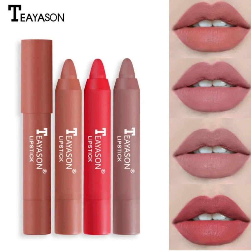 Matte Lipstick Easy Coloring Non-Stick Cup Long-Lasting Comfortable Wear Lip Makeup for Women Zpaxo
