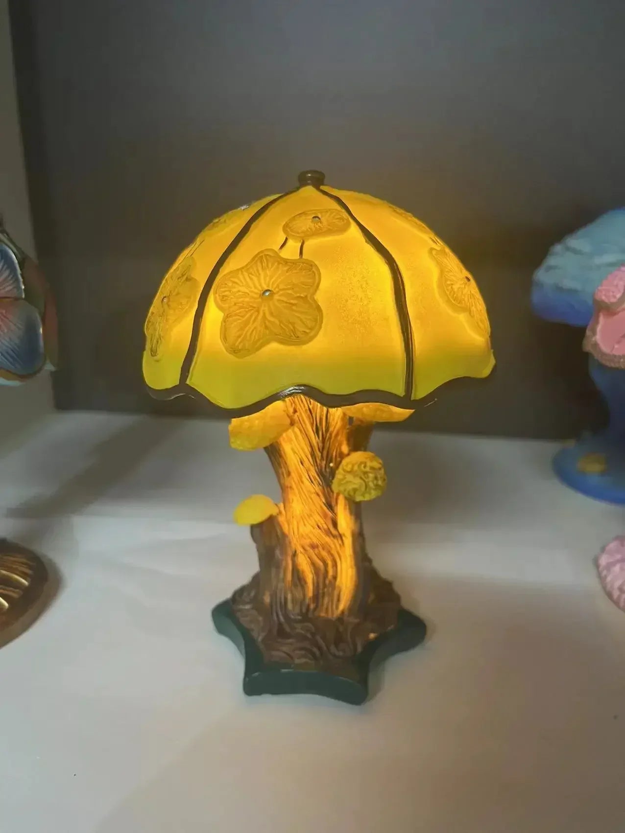 Colorful LED Mushroom Desk Lamp – Nightlight & Home Decor LED Night Light Zpaxo A