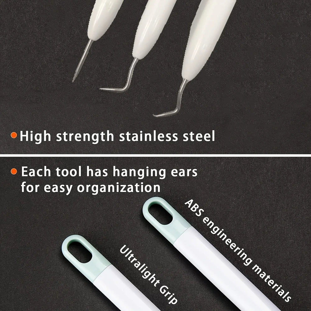 6Pcs Hook Weeder, Craft Weeding Tools, Vinyl Weeder Basic Tool for Lettering, Adhesive Vinyl, Crafting Zpaxo