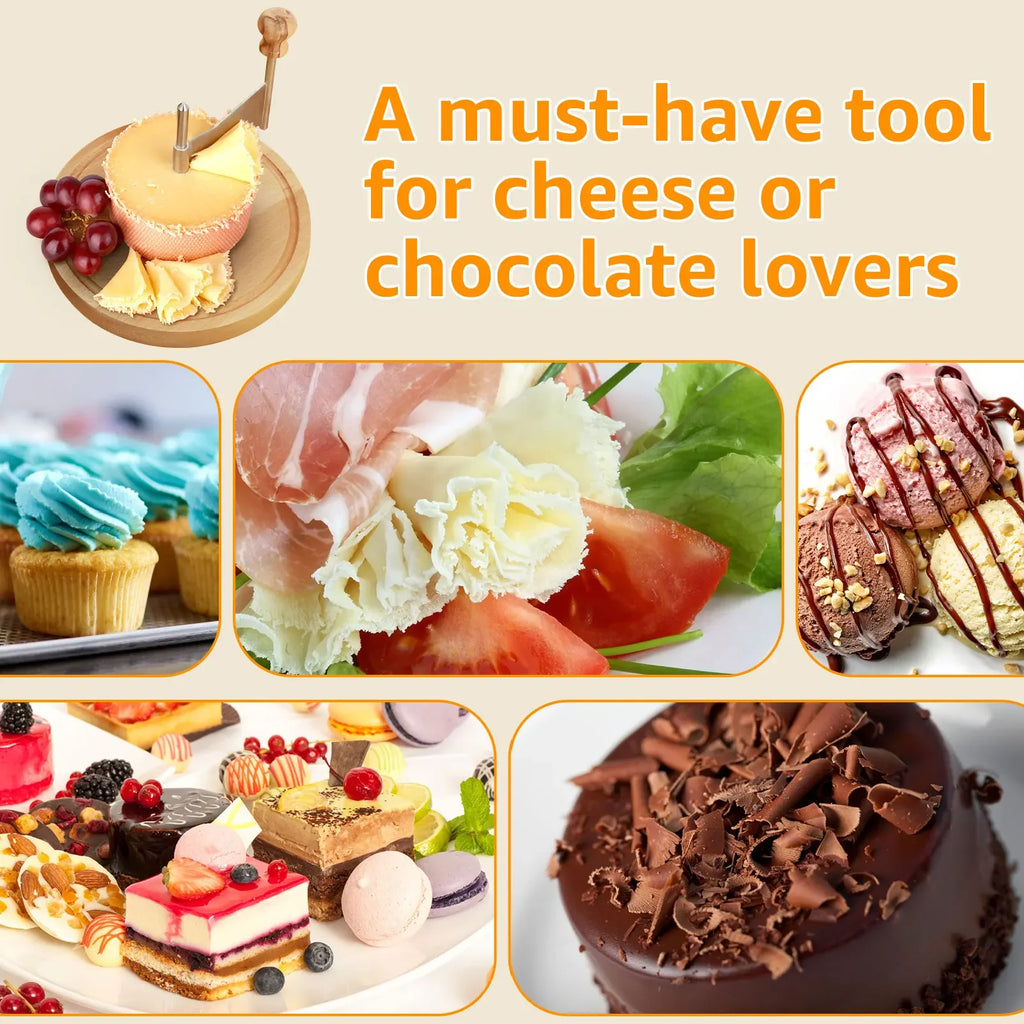 Cheese Curler Cutter Stainless Steel Cheese Shaver Handheld Butter Cheese Grater Kitchen Chocolate Cheese Shredder for Kitchen Zpaxo