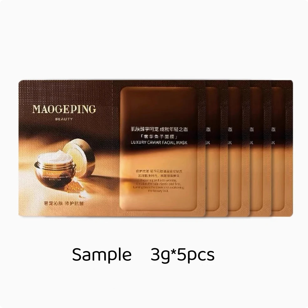 MAOGEPING Luxury Caviar Facial Mask Concentration Essence Deep Zpaxo 3g X5pcs