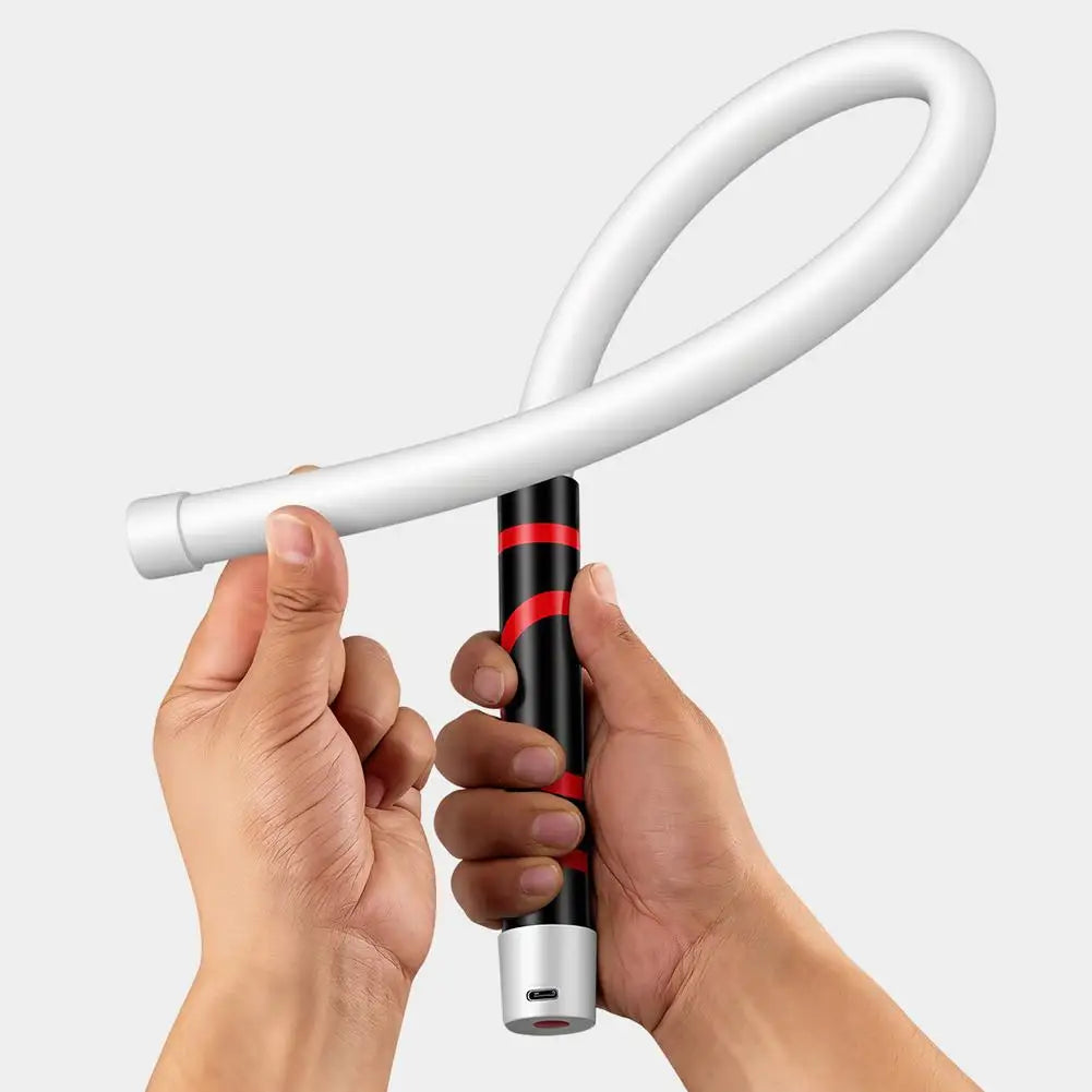 30" Flexible LED Flashlight Stick Flexible LED Flashlight Stick Bendable LED Light Rechargeable Work Light with 3 Brightness Zpaxo