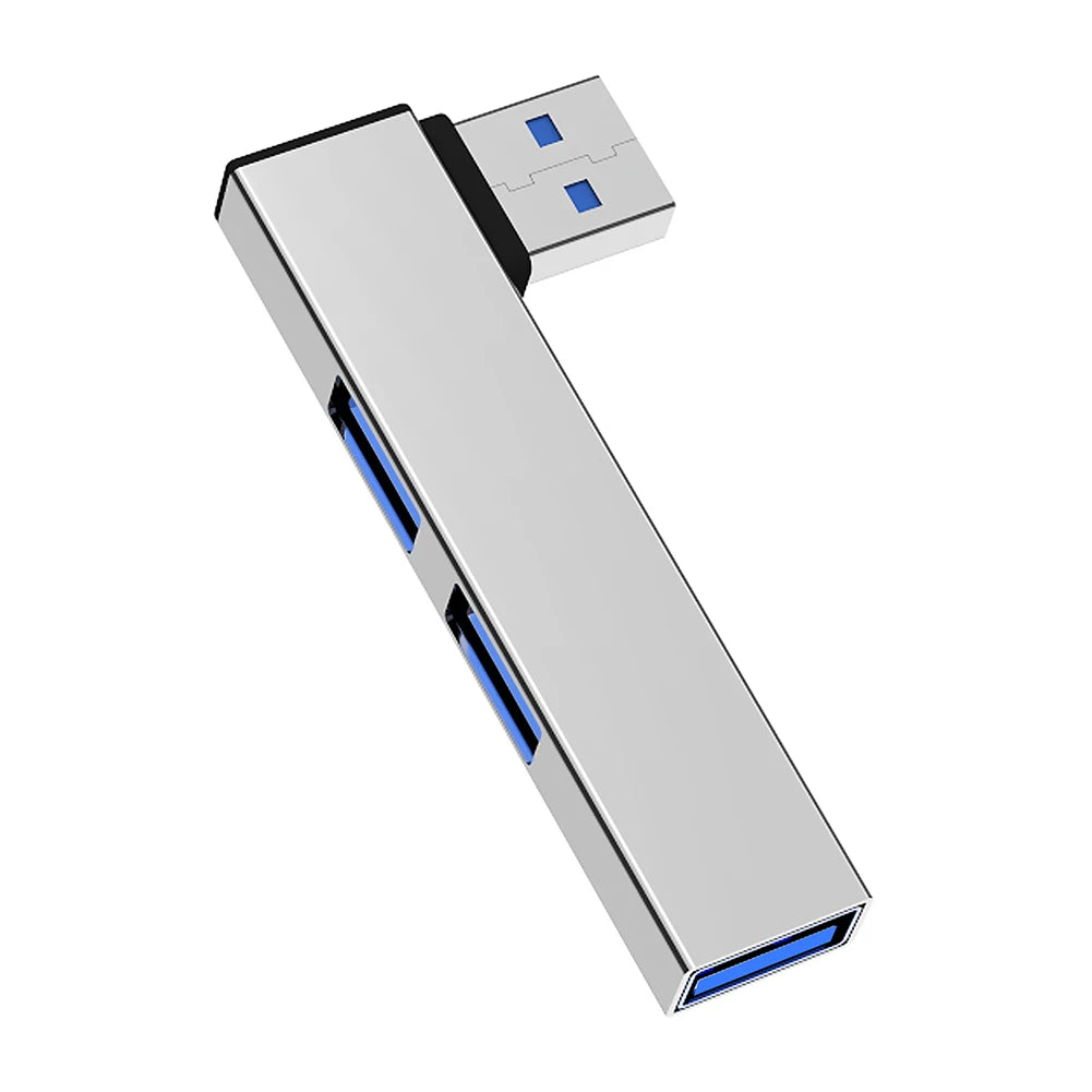1 C HUB Adapter 3 Ports USB Splitter OTG Extender Splitte Computer Zpaxo USB A Silvery