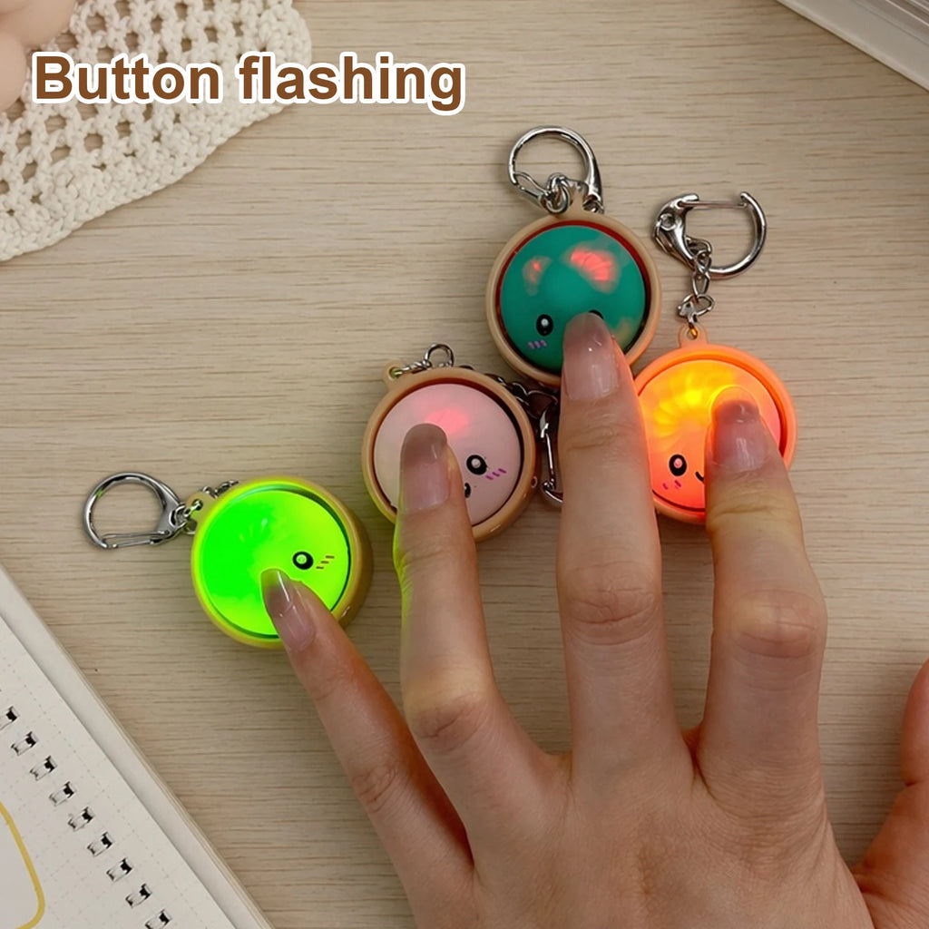 4-12PCS Simulation Dumpling Keyboard Clicker Stress Relief Toy Cute Keychains Decoration Gifts Emotion Fidgets Toy Mini Pendant Zpaxo