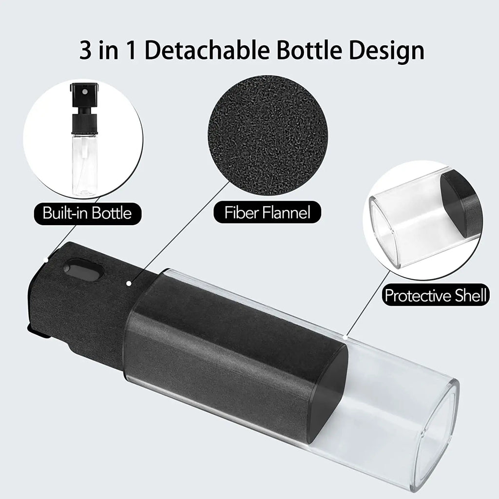 2 in1 Microfiber Screen Cleaner Spray Bottle Mobile Phone Tablet Computer Microfiber Cloth Cleaning Wipes For Apple Watch IPhone Zpaxo