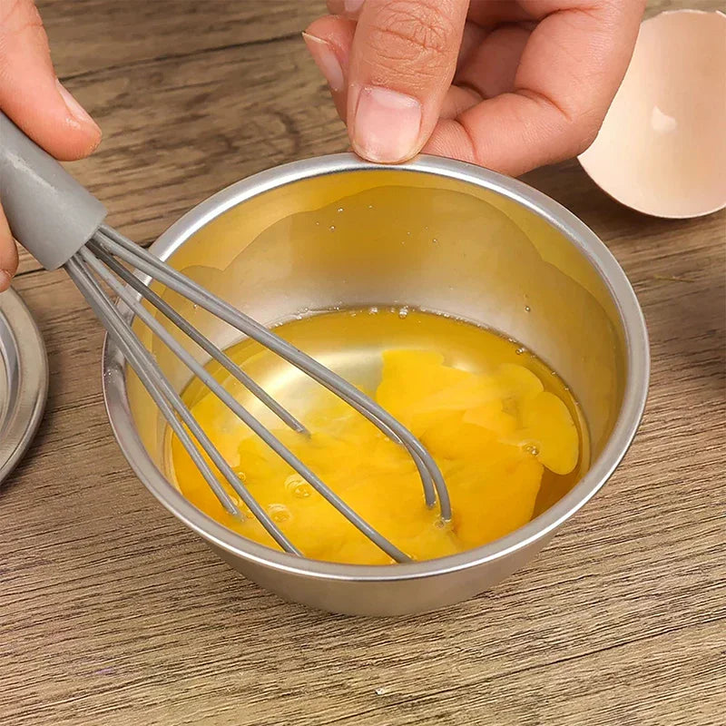 304 Food Container Rice Noodles Bowl Kitchen Tableware Fruit Salad Dessert Soup Bowl Stainless Steel Steamed Egg Bowl With Lids Zpaxo