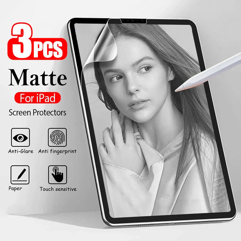 Matte Like Paper Film Ipad 10th Generation 10 9 11 12 2022 Screen