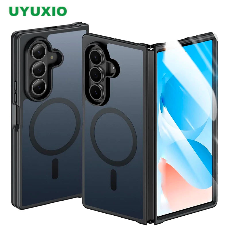 UYUXIO Magnetic Wireless Charging Mobile Phone Case Samsung Galaxy Z