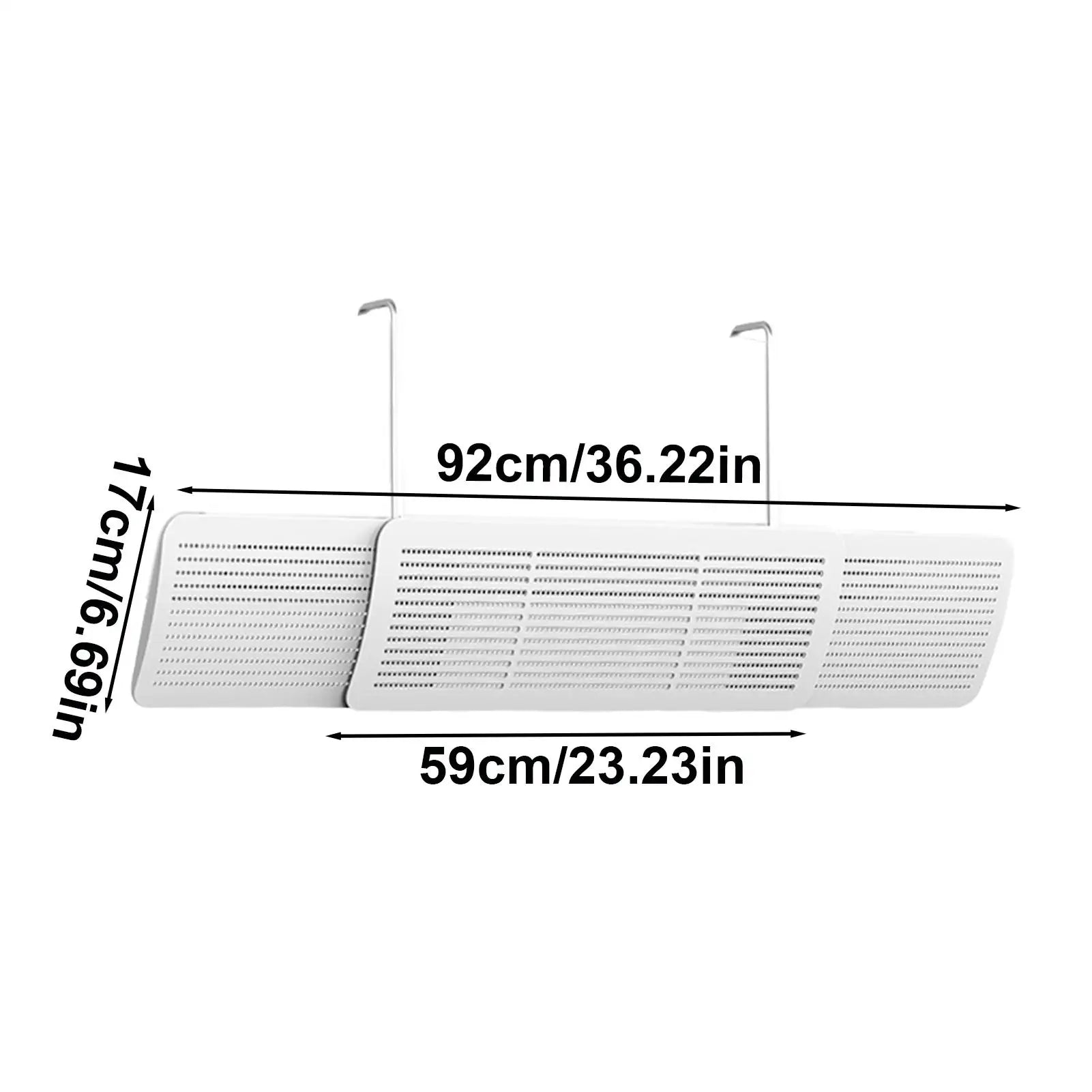 AC Air Deflector Air Conditioner Vent Diverter Fits 23.2-36.2 Inch Wall Mount AC Deflector For Home Office Living Room Bedroom Zpaxo