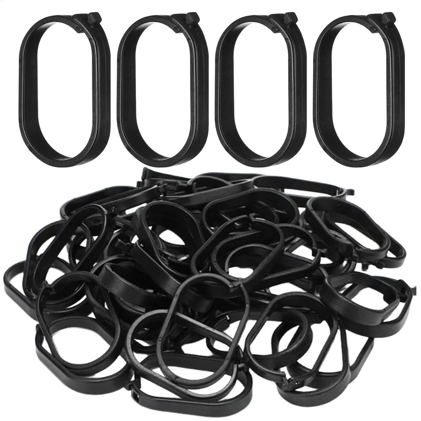 Gazebo Curtains Hooks 100 Pieces Waterproof Rustproof Replaceable Clip Gazebo Curtains Replacement Parts for Outdoor Camping Zpaxo