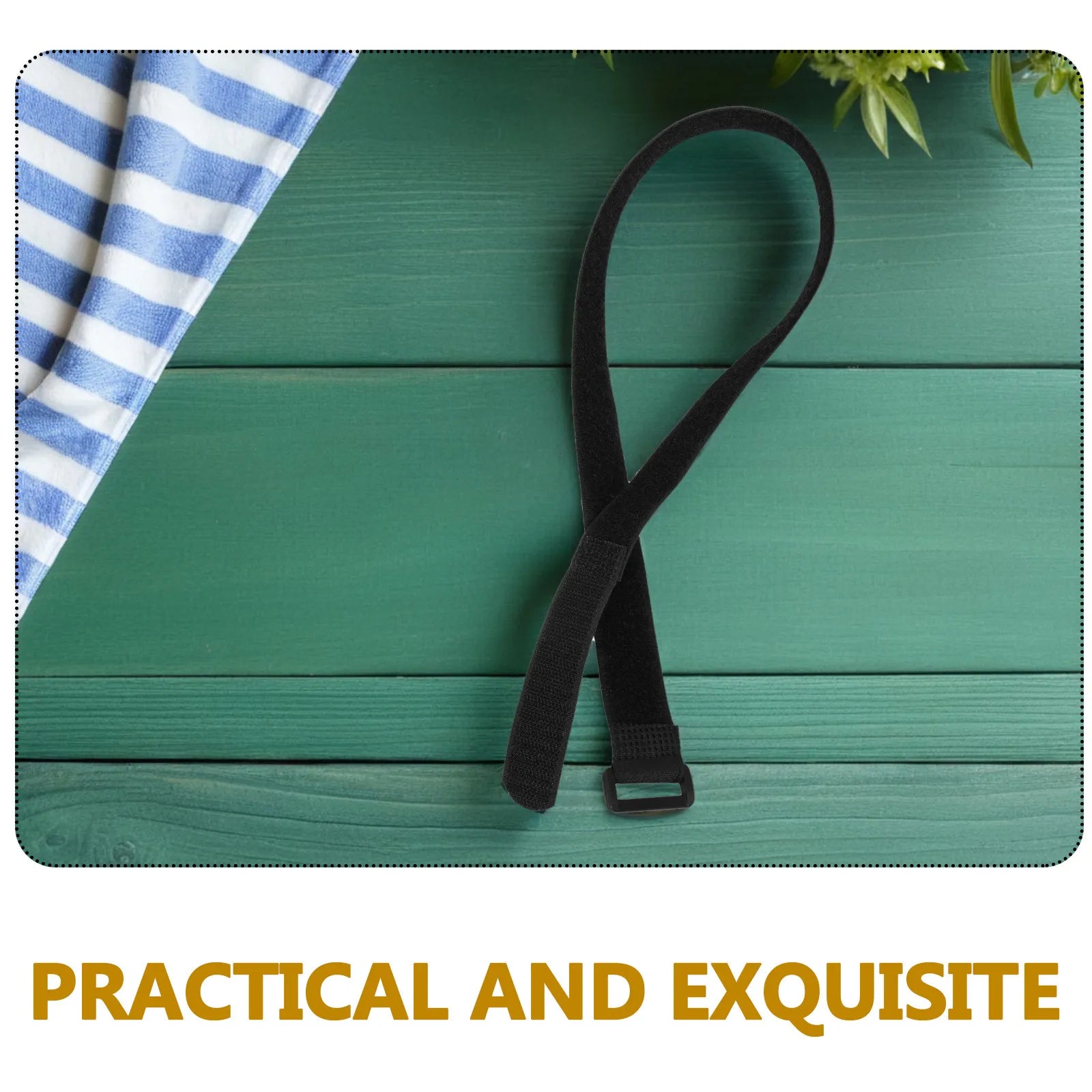 12Pcs Adjustable Garden Umbrella Straps 25mmx600mm Windproof Patio Umbrella Tie Down Bands Reusable Storm Stabilizer for Deck Zpaxo