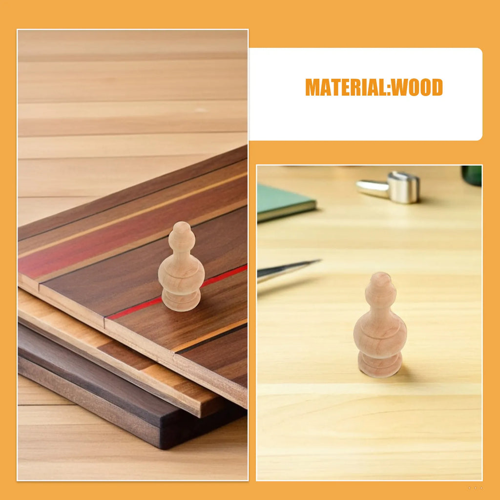 Natural Wood Finials Unfinished Roman Column Decorative Finial Tops
