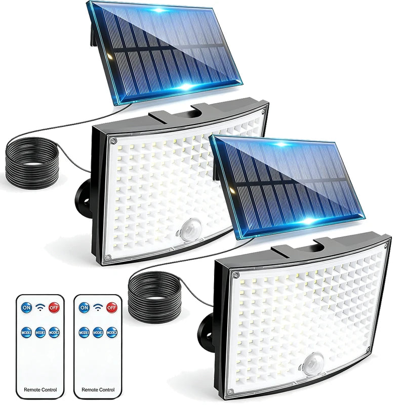 106 400 LED Solar Motion Sensor Floodlight Outdoor Security Light 16 Zpaxo 106LED 2PCS