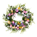 Easter Egg Wreath Artificial Green Leaves Garland Easter Door Garland for Front Door, Easter Celebration, Wall ,Window Decor Zpaxo Default Title