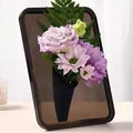 Frame Flower Vase Clear Acrylic Flowers Modern Art Vases Home Decor Zpaxo grey