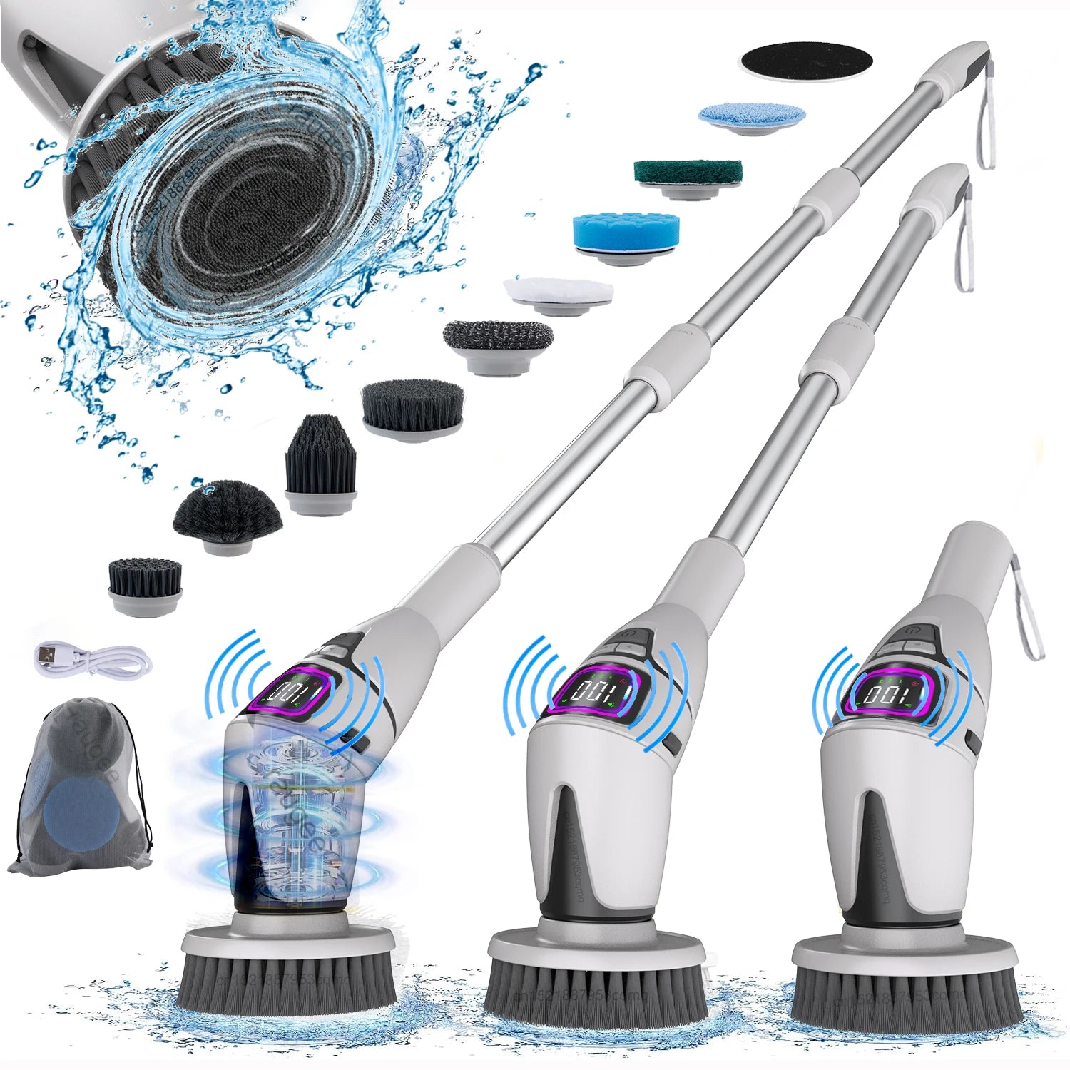 Electric Bathroom Cleaning Brush 1 Multifunctional Household Wireless
