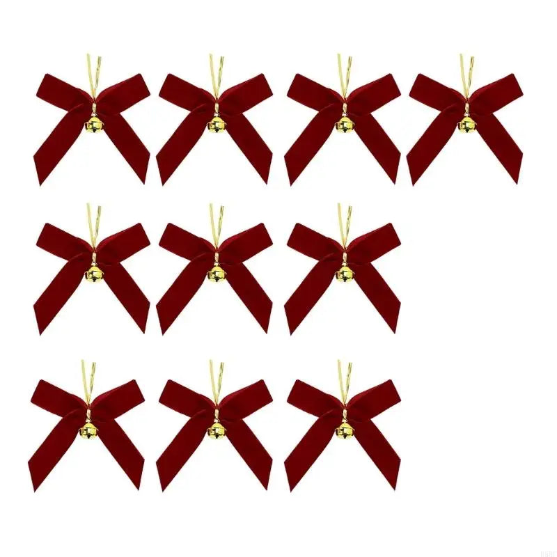 Velvety Bowknot Hnaging Ornament Christmas Tree Decoration
