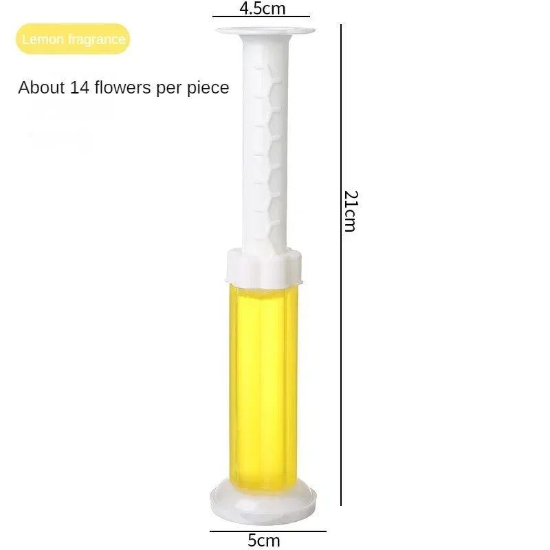 3 Toilet Cleaner Gel Flower Efficient Aromatic Deodorant Disinfection Zpaxo 3pcs 1