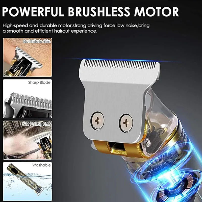 XMSJ T9 Electric Hair Clipper & Beard Trimmer – Fast Charging Electric Hair Clipper Zpaxo