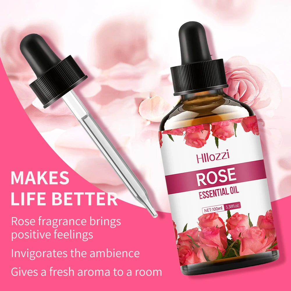 ROSE ESSENTIAL OIL High-quality Moisturizing Nourishing Massage Zpaxo