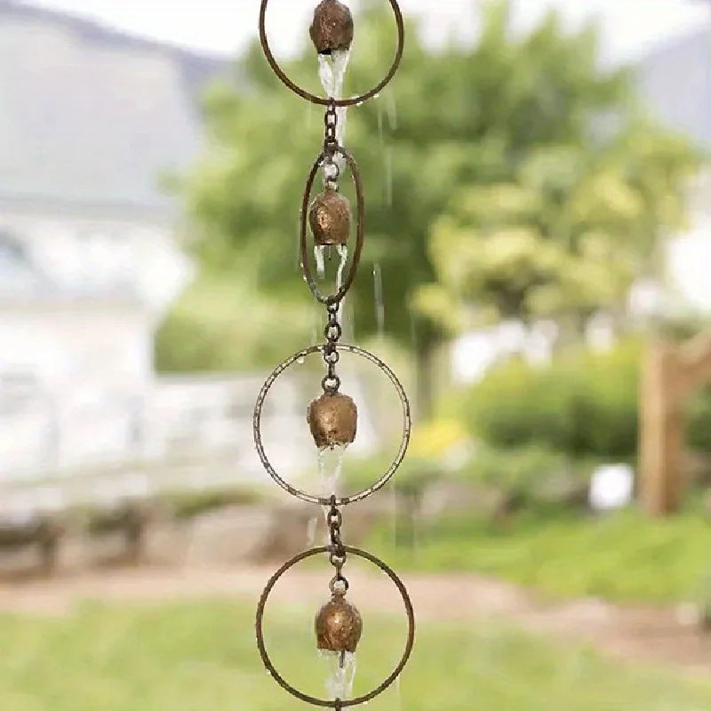 Enchanting Metal Butterfly Wind Chime Rain Chain Garden Art Indoor