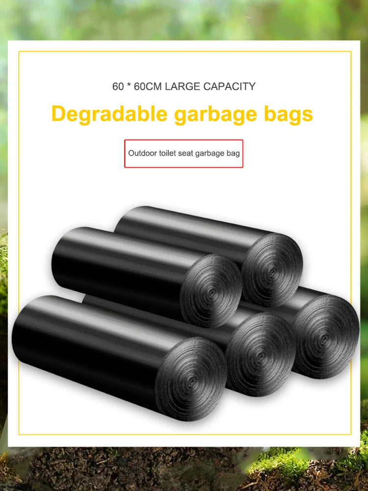 1 Roll Camping Toilet Garbage Bag Disposable Biodegradable Bags