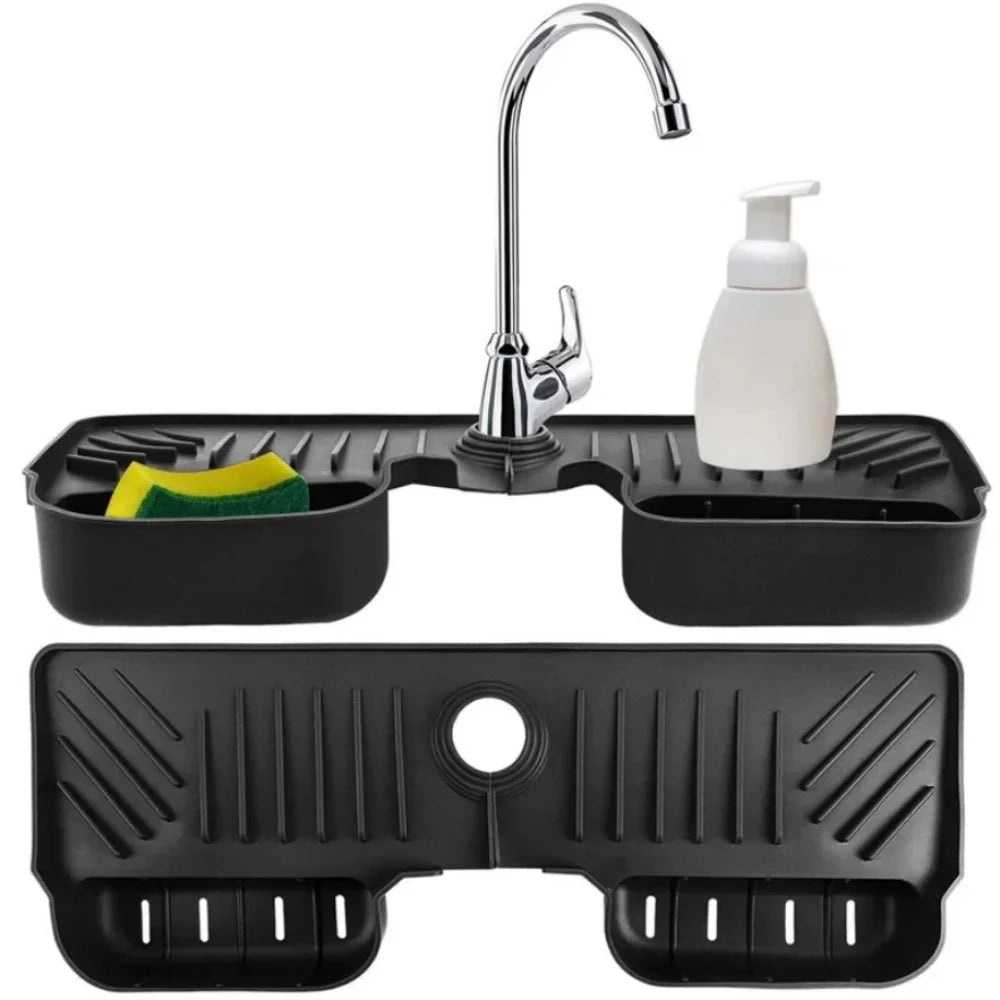 Kitchen Silicone Faucet Sink Splash Guard Waterproof Mildew-proof Mat