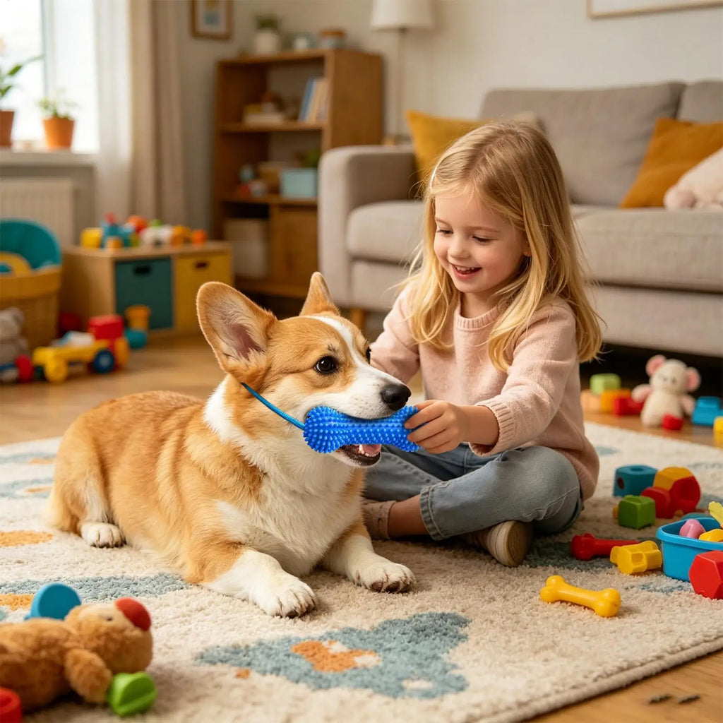 Puppy Teething Toys Double-action Training Chewer Sticks Pet Supplies