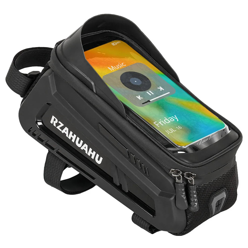 Bike Bicycle Phone Front Frame Bag TPU Touch-screen Sun-visor MTB