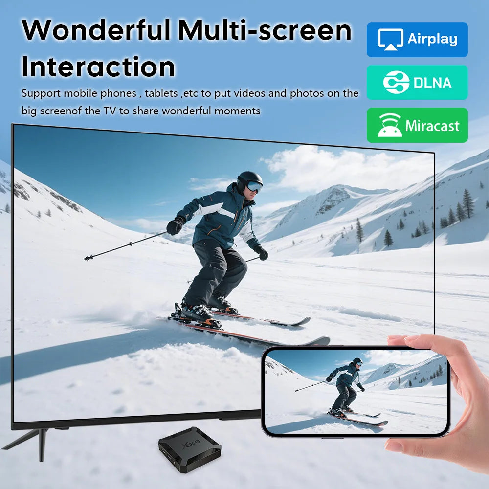 X96Q Android10 TV BOX Allwinner H313 Quad Core Chip Wifi 4K HDR Media Zpaxo