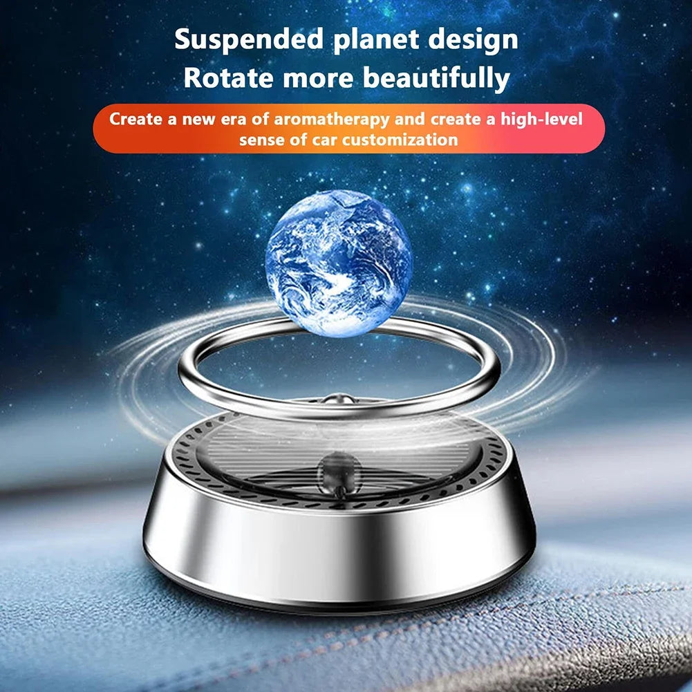 Solar Rotating Car Air Freshener Auto Air Freshener Rotating Interstellar Ball Car Deodorant Vehicles Interior Decor Homes Zpaxo