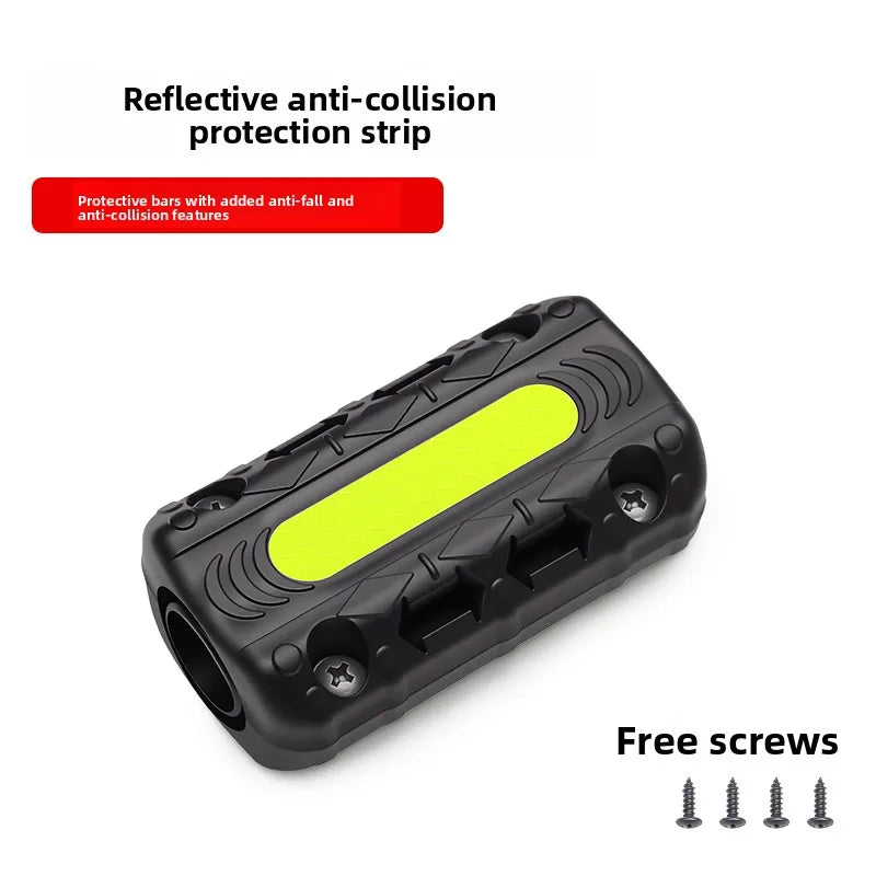 Motorcycle Crash Bar Guard with Reflective Strip | ABS Protector Crash Bar Guard Zpaxo 1 PC