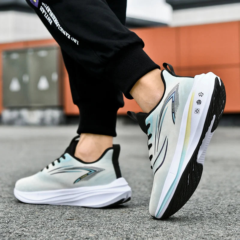 Men's Casual Sneakers Luxury Trainer Shoes Breathable Race Running