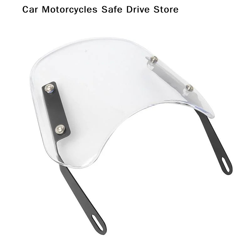 CMUniversal Motorcycle Windshield Windscreen Wind Deflector Round