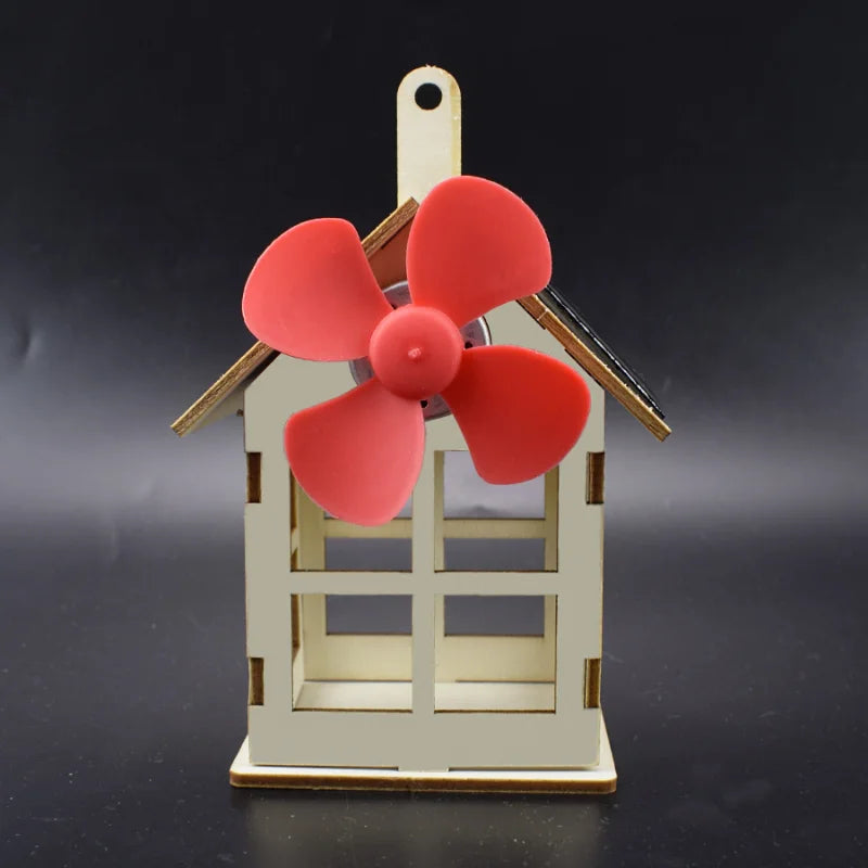 Solar Toy Boy Windmill Science DIY Physics Educational Kid Model 1