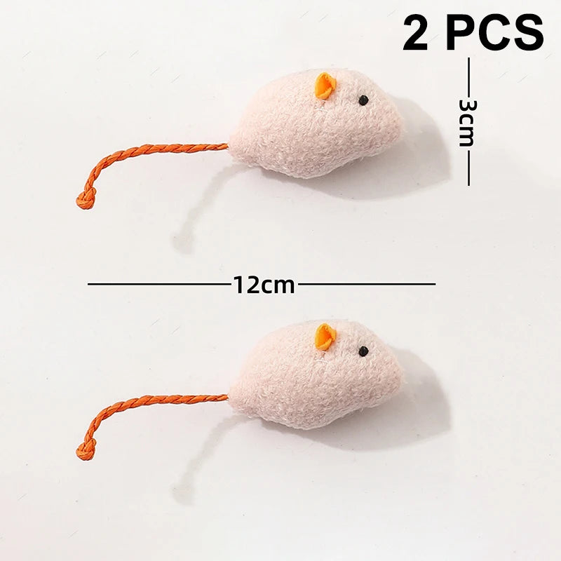 Interactive Plush Rat Cat Toys Durable Linen Perfect Pet Safe Indoor Zpaxo A7