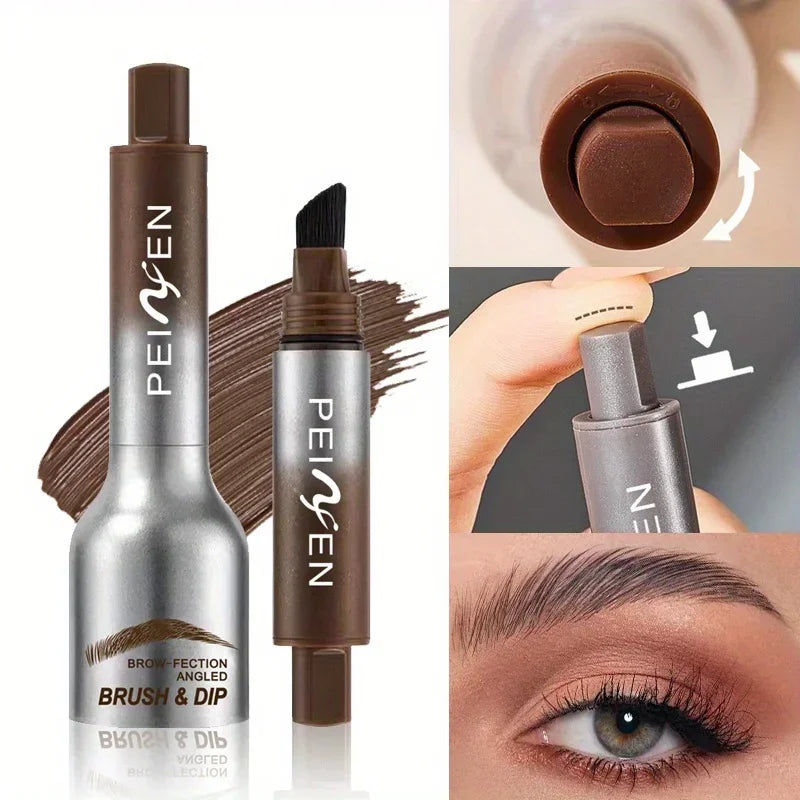 3D Eyebrow Gel Dyeing Cream Brush Long-lasting Air-cushion Dye Brows