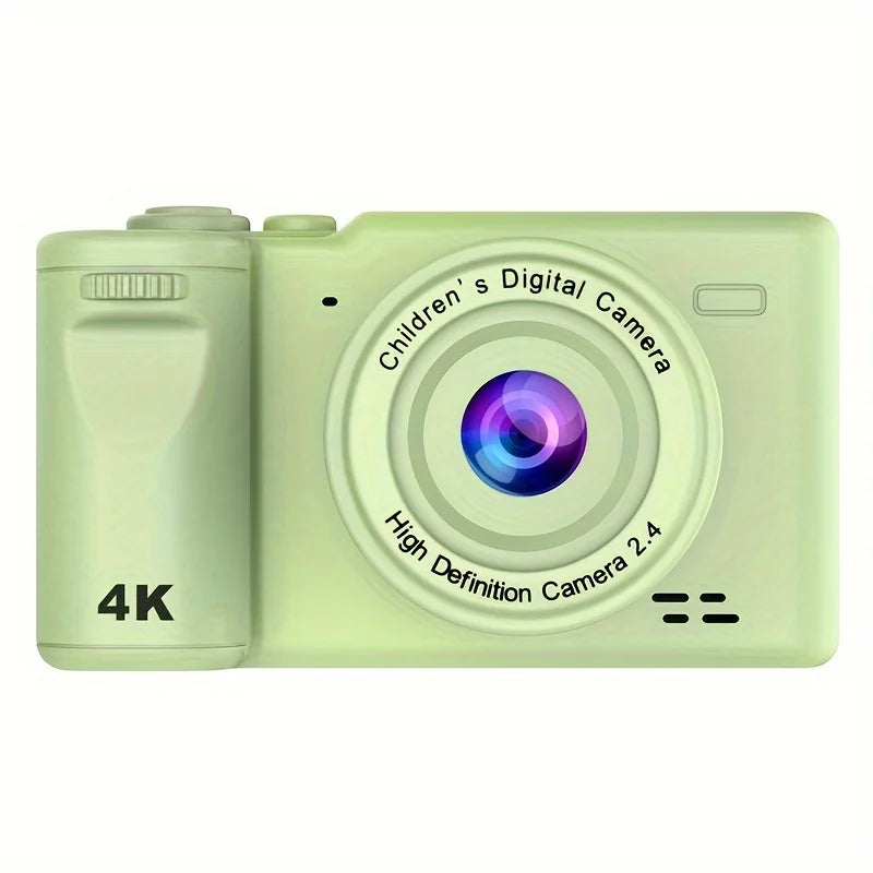Portable Digital Camera CCD High Definition Autofocus 8X Zoom Video Camcorder Student Party DSLR for kids Beginner Camera Zpaxo Green No Card