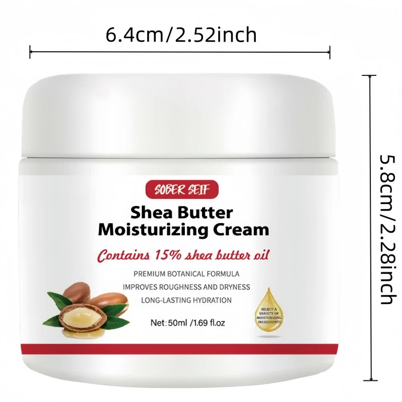 Hyaluronic Acid Shea Butter Ceramide Facial Moisturizer 50ml Repair Damaged Skin Deep Nourishing Dry Skin Care Product Zpaxo 1pcs