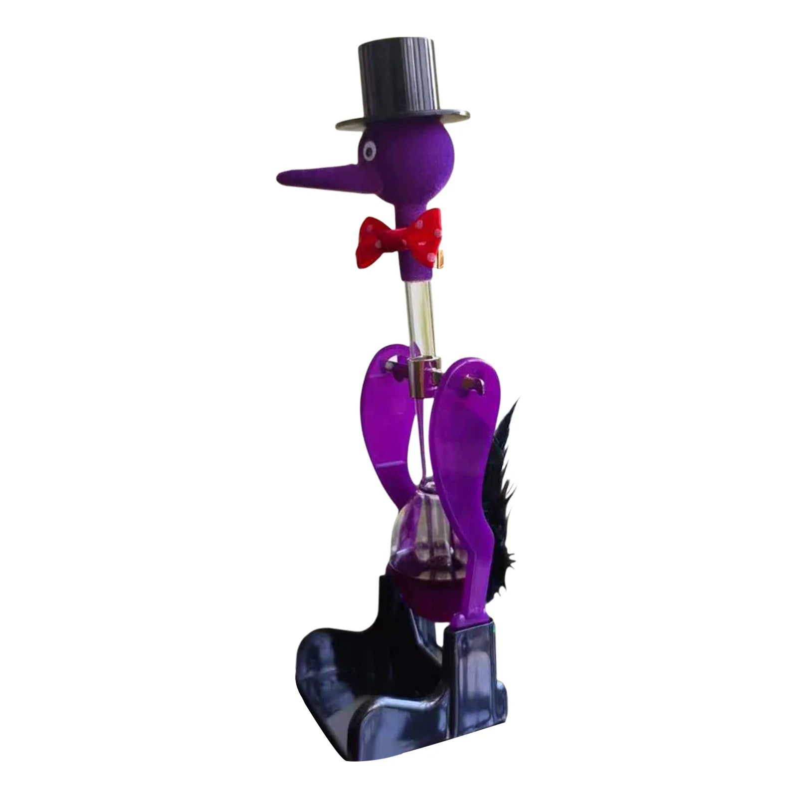 Creative Non-stop Liquid Drinking Glass Lucky Bird Duck Bobbing Magic